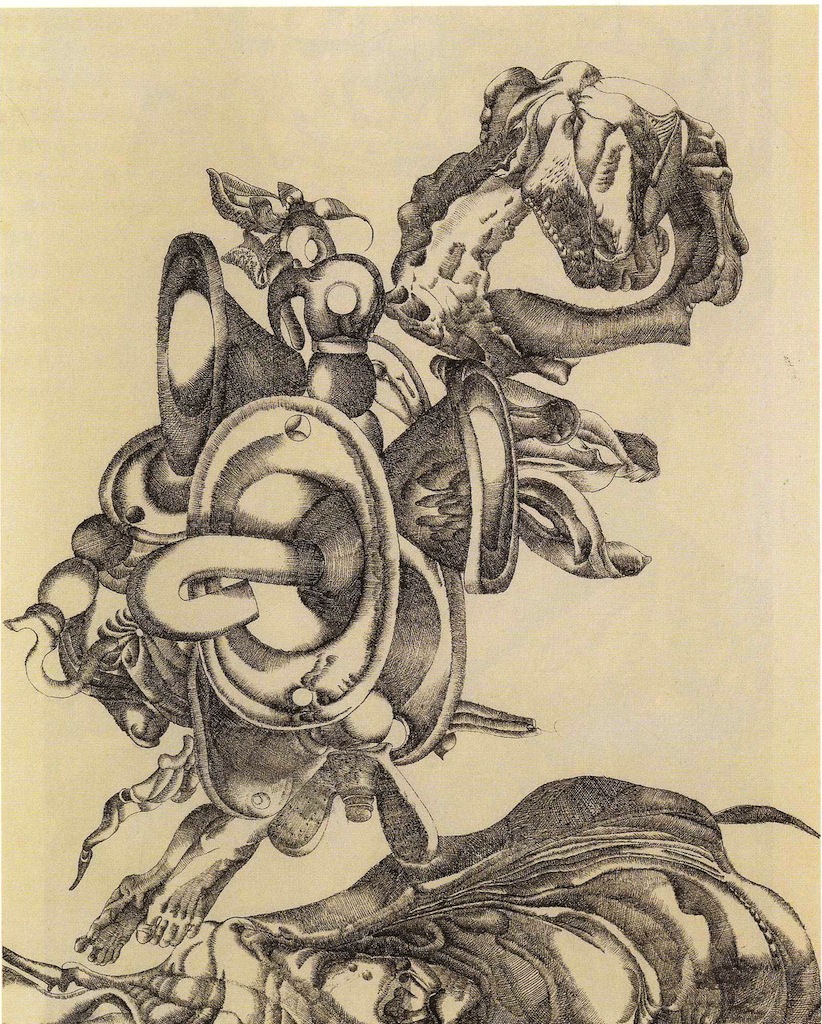 《作品》1941 年、墨・紙、24.8×20.0cm